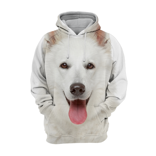 Unisex Hundhoodie | Swiss Shepherd Vit