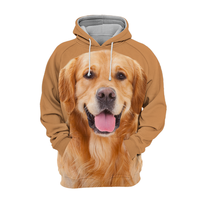 Unisex Hundhoodie | Golden Retriever Adorable