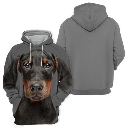 Unisex Hundhoodie | Doberman Puppy