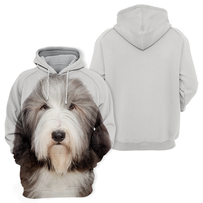 Unisex Hundhoodie | Bearded Collie Dog