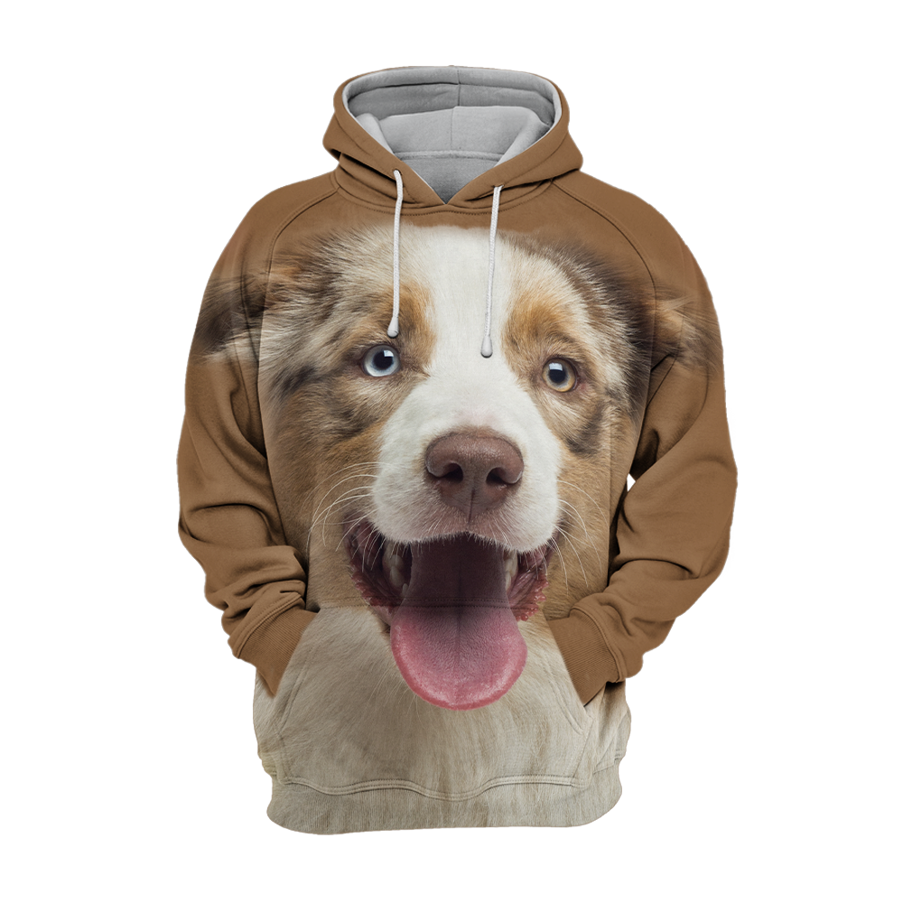 Unisex Hundhoodie | Australiensisk  Shepherd Laugh