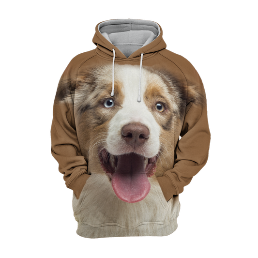 Unisex Hundhoodie | Australiensisk  Shepherd Laugh