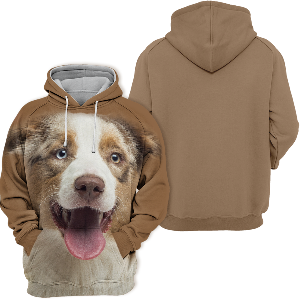 Unisex Hundhoodie | Australiensisk  Shepherd Laugh