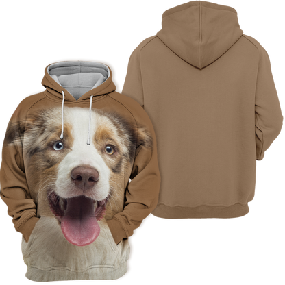 Unisex Hundhoodie | Australiensisk  Shepherd Laugh