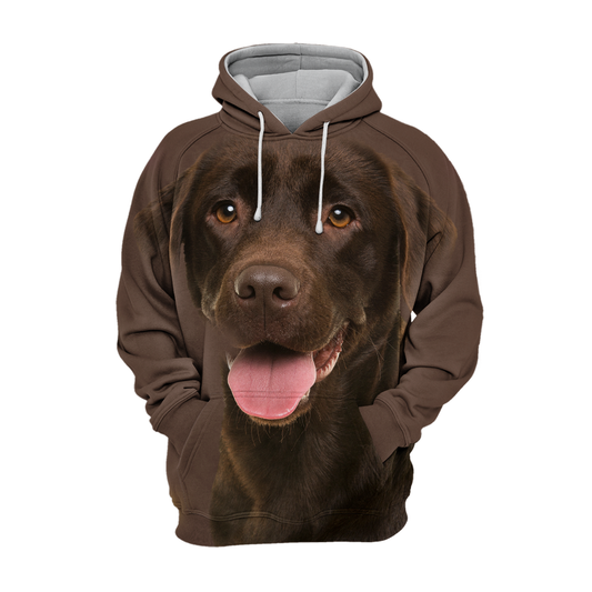 Unisex Hundhoodie | Labrador Chocolate Smile