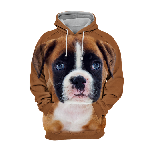 Unisex Hundhoodie | Boxer Puppy Beautiful