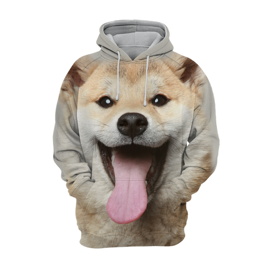 Unisex Hundhoodie | Shiba Inu Akita Laugh