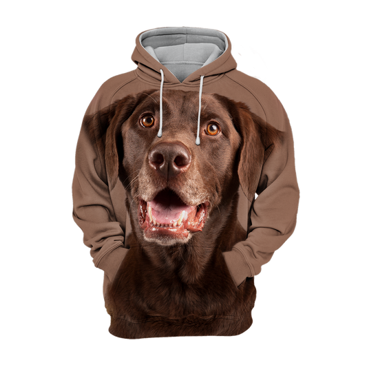 Unisex Hundhoodie | Labrador Chocolate Laugh