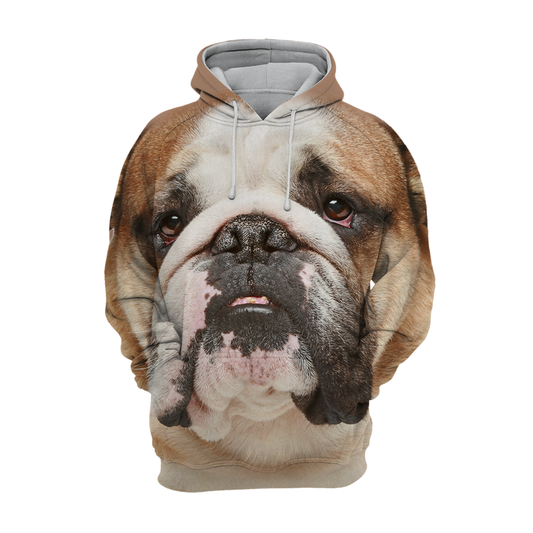 Unisex Hundhoodie | English Bulldog / Pitbull