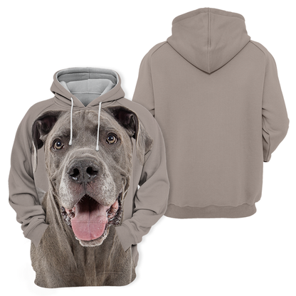 Unisex Hundhoodie | Great Dane Grand danois Happy