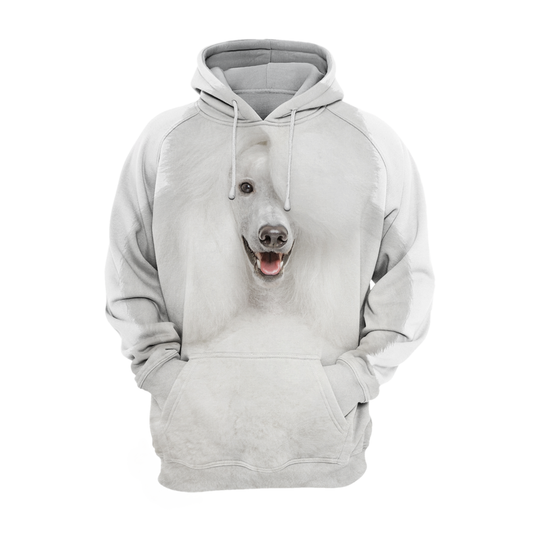 Unisex Hundhoodie | Royal Poodle Pudel Vit