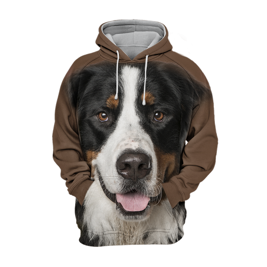 Unisex Hundhoodie | Bernese Mountain Adorable