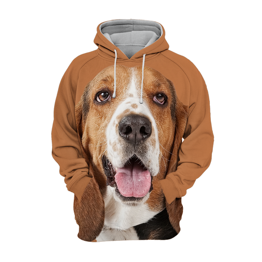 Unisex Hundhoodie | Basset Hound