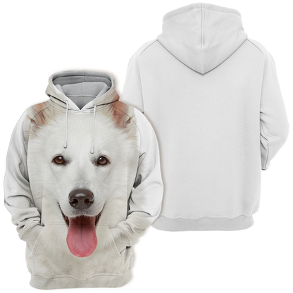 Unisex Hundhoodie | Swiss Shepherd Vit