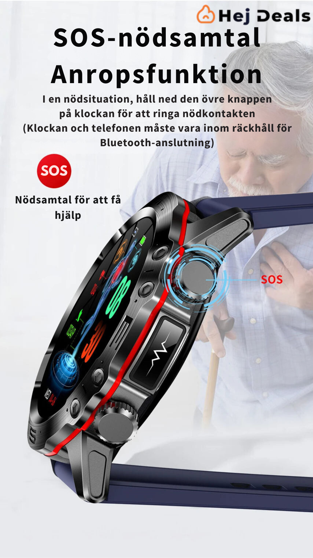 AI Medicinsk Diagnos Smartklocka - 2024 Ny klocka för blodlipider, urinsyra och blodsocker - EKG+PPG Fitness Tracker.