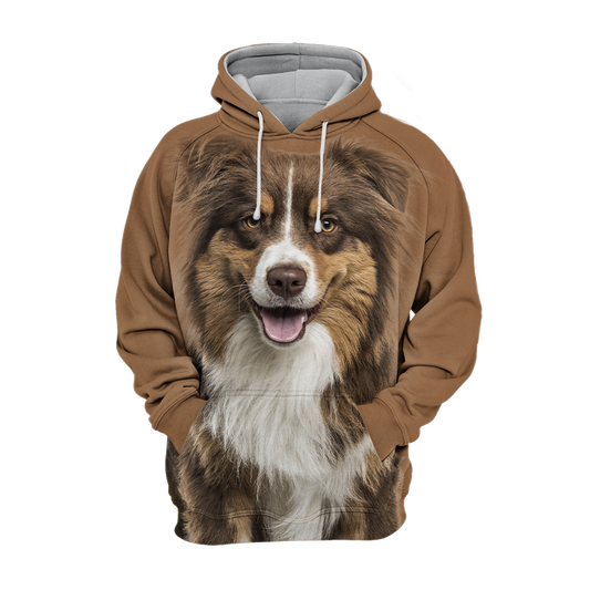 Unisex Hundhoodie | Australiensisk  Shepherd Smile