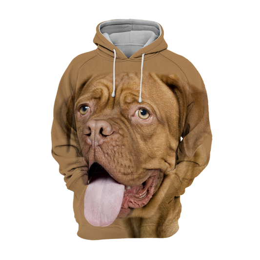 Unisex Hundhoodie | Bordeaux Mastiff Happy