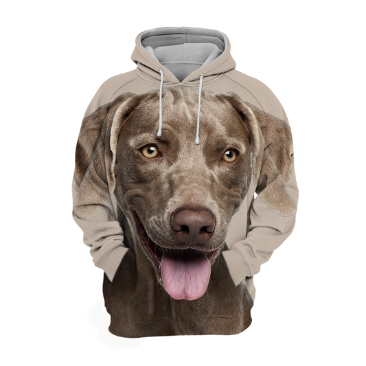 Unisex Hundhoodie | Weimaraner Happy