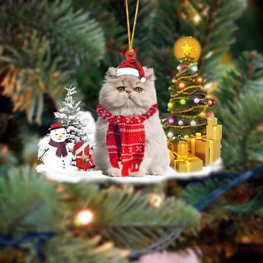 Persian Katt Snögubbe Julprydnad