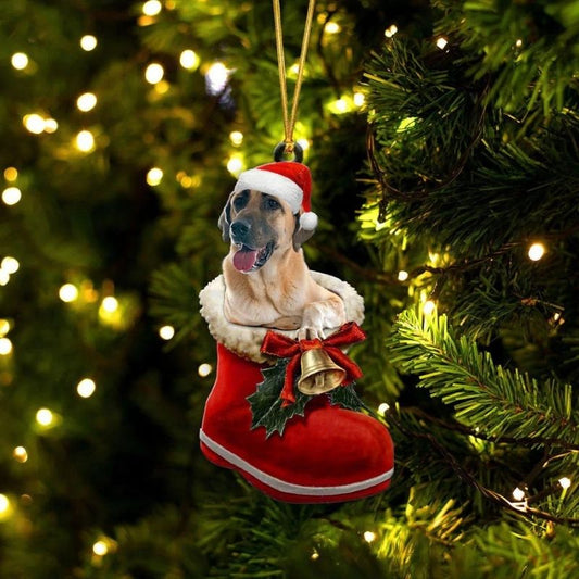 Anatolian Shepherd i Julstövel Ornament