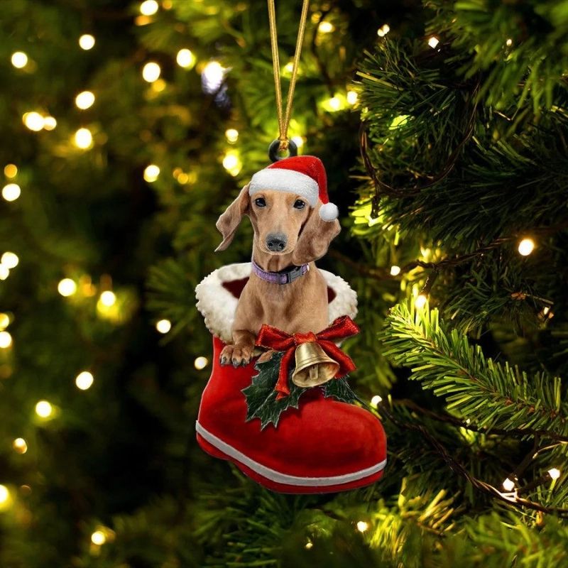 Dachshund Tax  i Julstövel Ornament