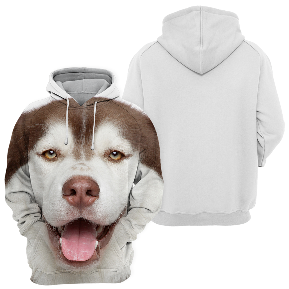 Unisex Hundhoodie | Alaskan Husky Bruin