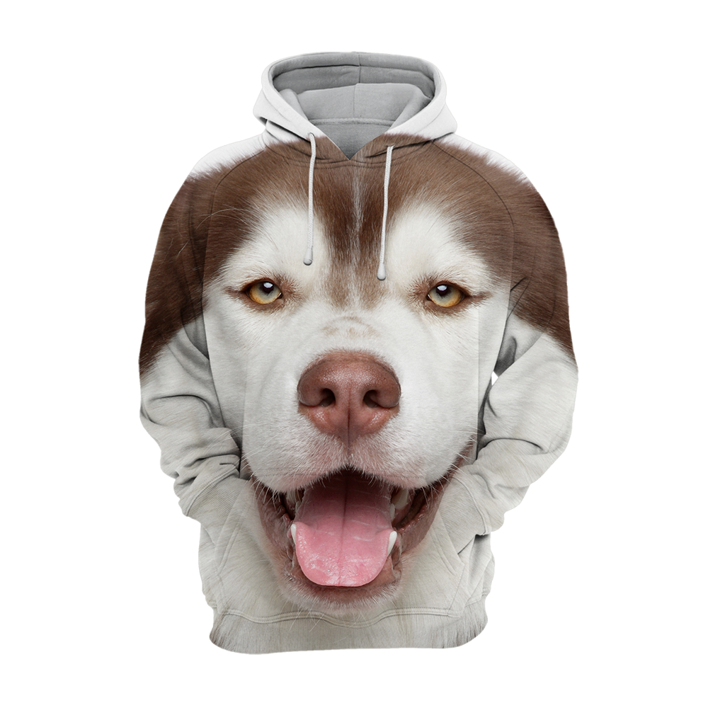 Unisex Hundhoodie | Alaskan Husky Bruin