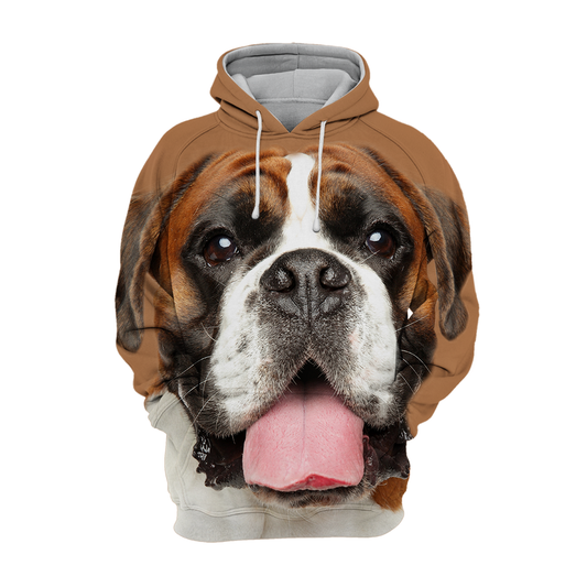 Unisex Hundhoodie | German Boxer Chill