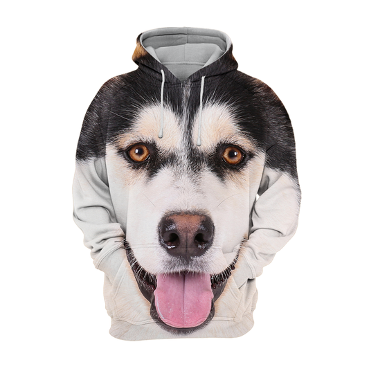 Unisex Hundhoodie | Alaskan Husky Eye