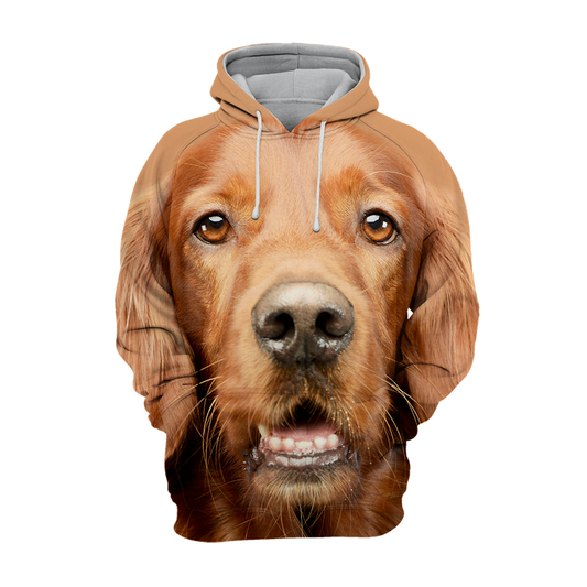 Unisex Hundhoodie | Irish Setter Adorable