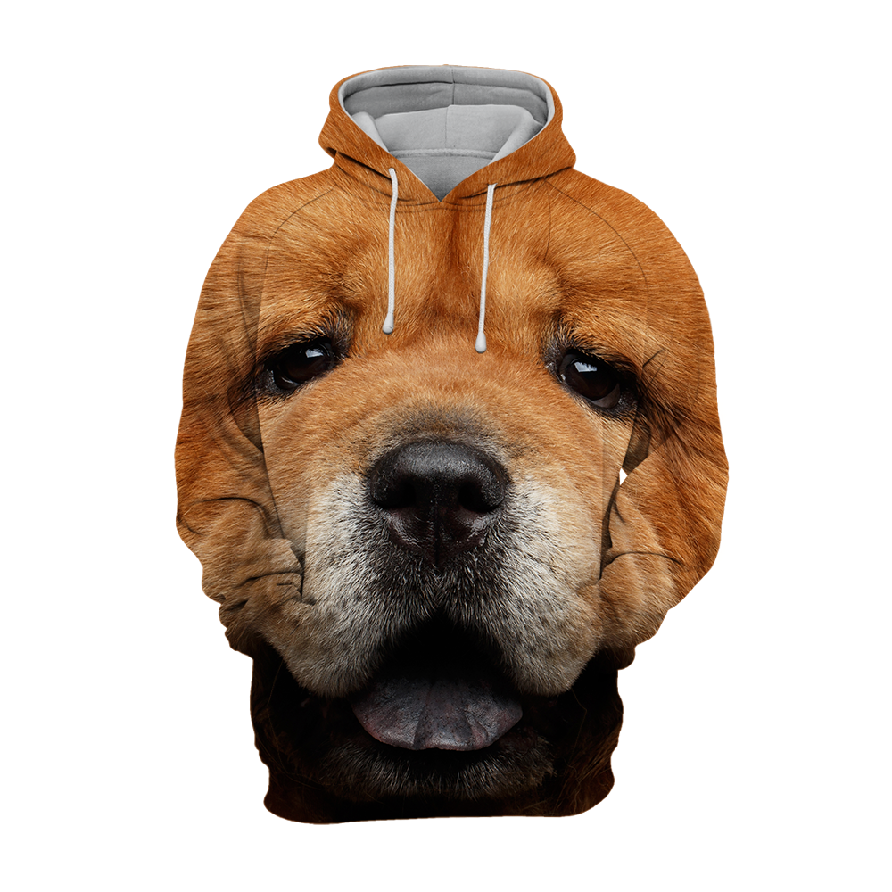 Unisex Hundhoodie | Chow Chow Look