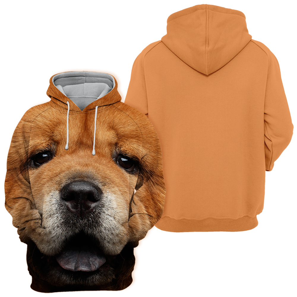 Unisex Hundhoodie | Chow Chow Look