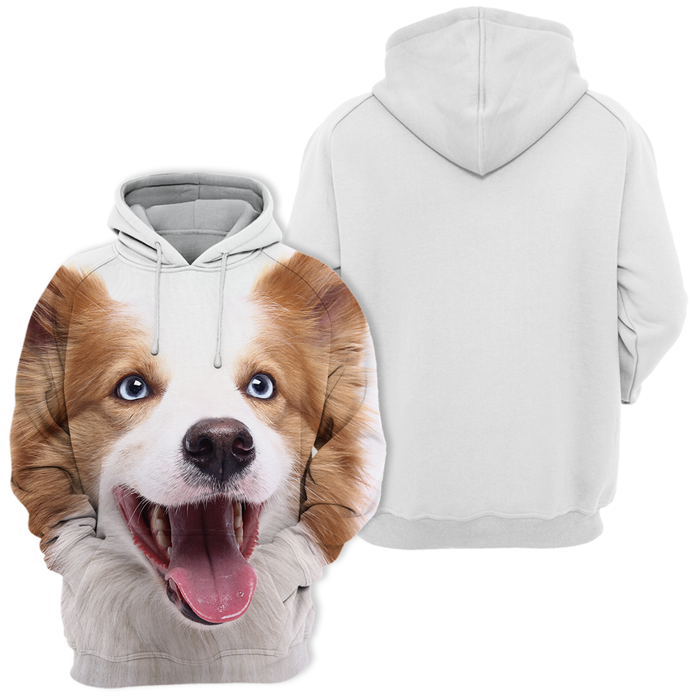 Unisex Hundhoodie | Border Collie Bruin