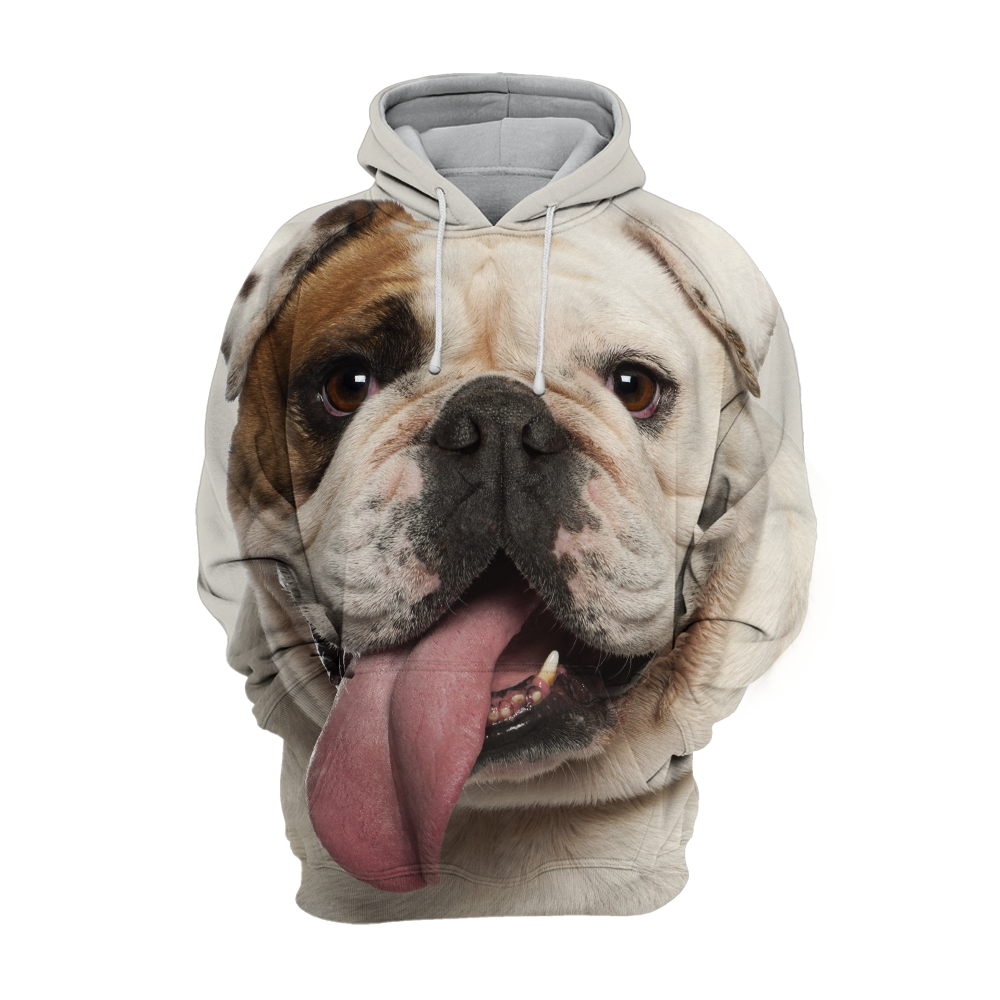 Unisex Hundhoodie | English Bulldog Pitbull Naughty