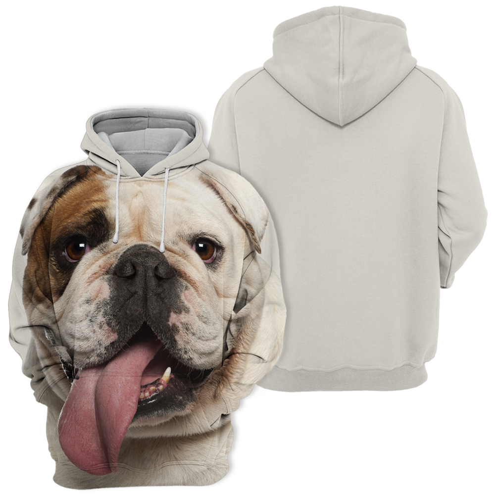 Unisex Hundhoodie | English Bulldog Pitbull Naughty